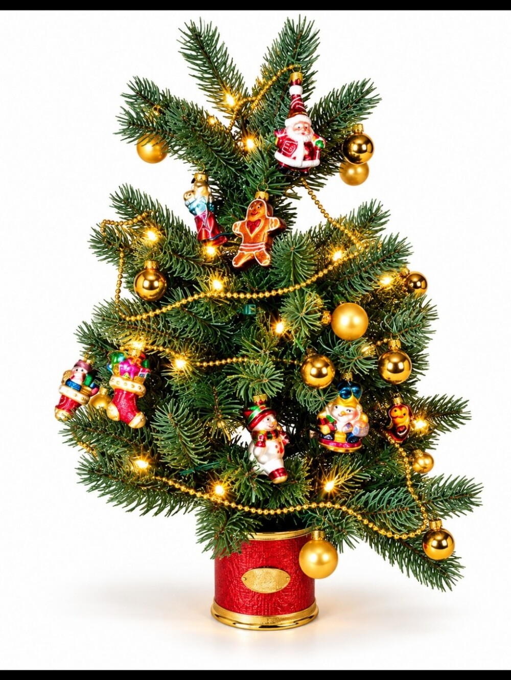Christopher Radko Teleflora Christmas Tree Light Up Mini Ornaments 22" W/ Box